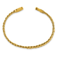 Load image into Gallery viewer, 14K Polished S-Link Cuff Bangle
