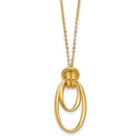 Load image into Gallery viewer, 14K Polished Fancy Ovals with 2in  Ext. Necklace
