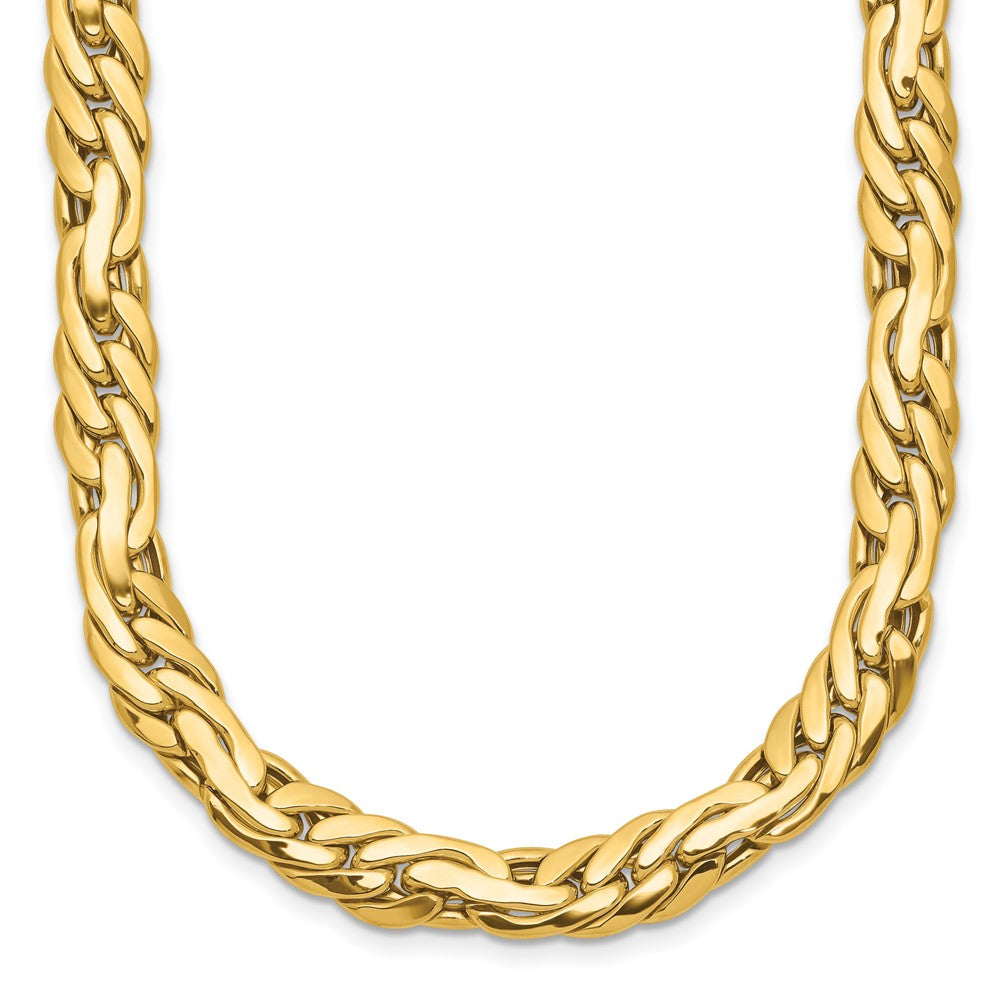 14K Polished 7.5mm Fancy Link Necklace