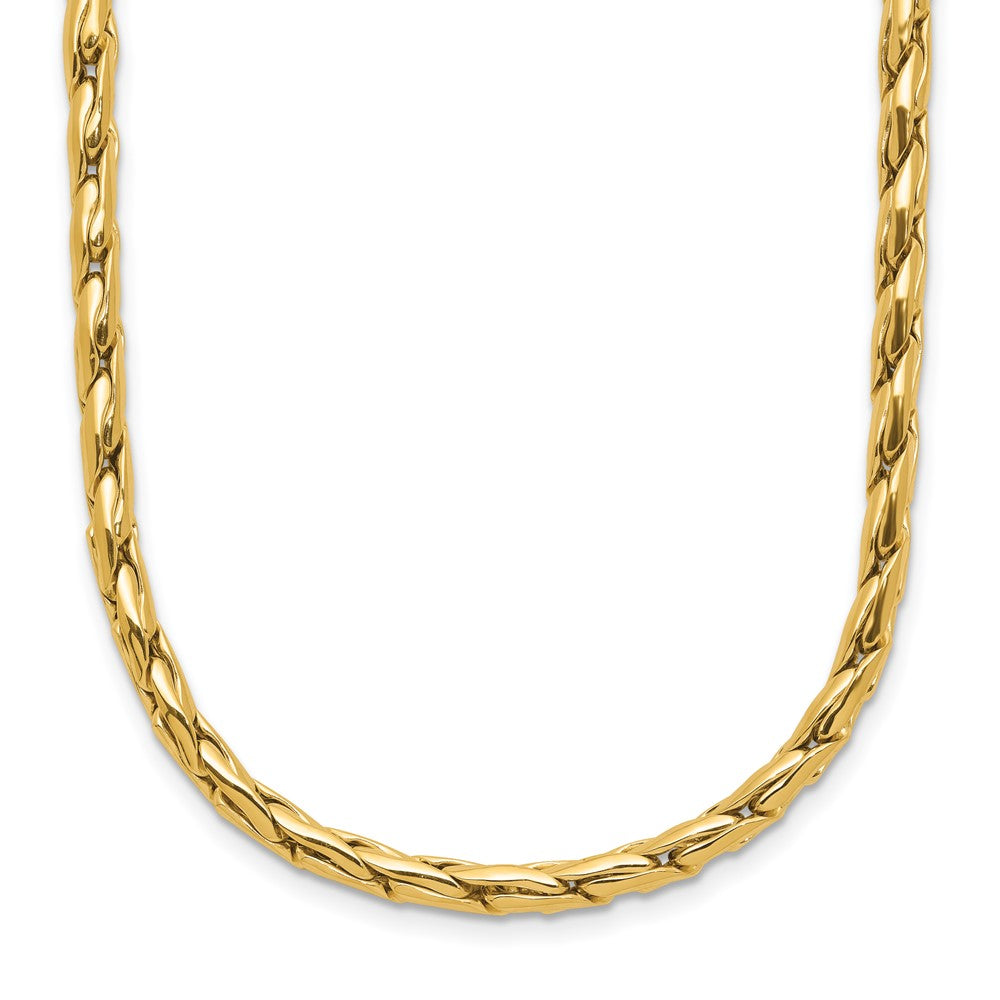 14K Polished 3.5mm Fancy Link Necklace