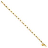 Load image into Gallery viewer, 14K Polished Fancy Paperclip Link Bracelet
