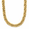 14K Polished 7.0mm Flat Edge Cable Link Necklace