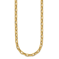 Load image into Gallery viewer, 14K Polished 5.5mm Fancy Oval Link Necklace

