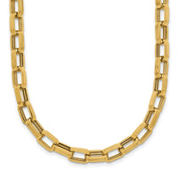 Load image into Gallery viewer, 14K Polished 5.5mm Fancy Oval Link Necklace
