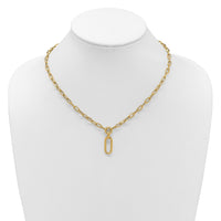 Load image into Gallery viewer, 14K Polished Fancy Mixed Link Necklace
