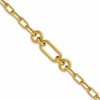 14K Polished Fancy Mixed Link Bracelet