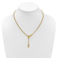 Load image into Gallery viewer, 14K Polished Fancy Curb Link Lariat Necklace
