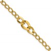 14K Polished Fancy Curb Link Bracelet