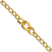 Load image into Gallery viewer, 14K Polished Fancy Curb Link Bracelet
