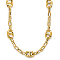 Load image into Gallery viewer, 14K Polished Fancy Anchor Link Necklace
