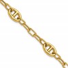 14K Polished Fancy Anchor Link Bracelet