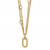 14K Polished Fancy Two-Strand Link Necklace