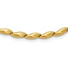14K Polished and Satin 4.2mm Fancy Link Necklace