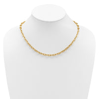 Load image into Gallery viewer, 14K Polished Fancy 5.5mm Oval Link Necklace
