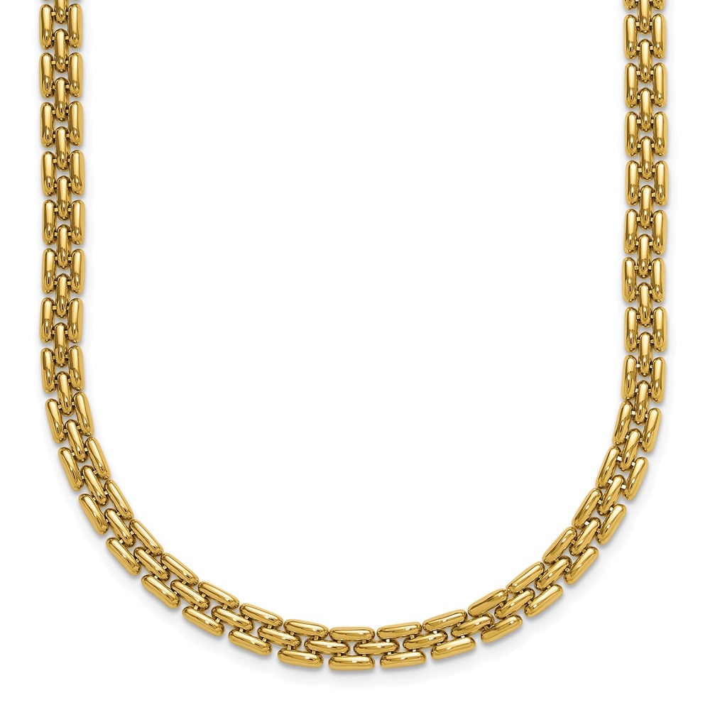 14K Polished 6.3mm Fancy Link Necklace