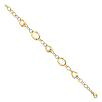 Load image into Gallery viewer, 14K Polished Fancy Link Bracelet
