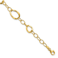 Load image into Gallery viewer, 14K Polished Fancy Link Bracelet
