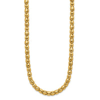 Load image into Gallery viewer, 14K Two-tone Polished 5.5mm Popcorn Mesh Necklace
