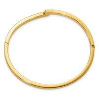 Load image into Gallery viewer, 14K Polished Fancy Bypass Hinged Bangle
