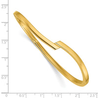 Load image into Gallery viewer, 14K Polished Fancy Bypass Hinged Bangle

