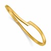 14K Polished Fancy Bypass Hinged Bangle