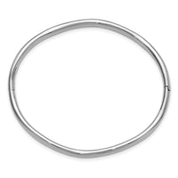 Load image into Gallery viewer, 14K White Gold Polished Fancy Wavy Hinged Bangle
