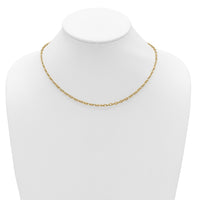 Load image into Gallery viewer, 14K Polished Fancy Flat Cable Link Necklace
