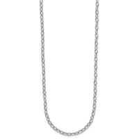 Load image into Gallery viewer, 14K White Gold Polished Fancy Flat Cable Link Necklace
