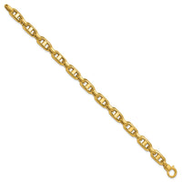 Load image into Gallery viewer, 14K Polished Fancy Mariner Link Bracelet

