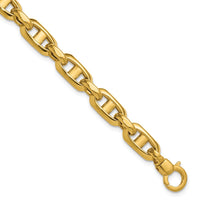 Load image into Gallery viewer, 14K Polished Fancy Mariner Link Bracelet
