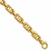 14K Polished Fancy Mariner Link Bracelet