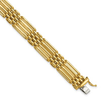 Load image into Gallery viewer, 14K Polished Fancy 10.0mm Link Bracelet
