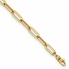 14K Polished Fancy Link with 1in ext Bracelet