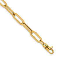Load image into Gallery viewer, 14K Polished Fancy Link with 1in ext Bracelet
