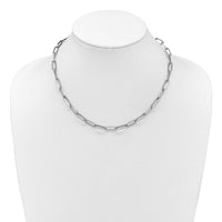 Load image into Gallery viewer, 14K White Gold Polished Fancy Link Necklace
