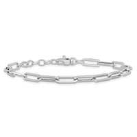 Load image into Gallery viewer, 14K White Gold Polished Fancy Link with 1in ext Bracelet
