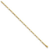 Load image into Gallery viewer, 14K Polished Fancy Link with 1in ext Bracelet
