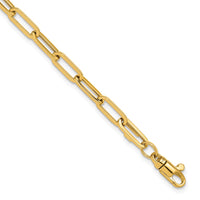Load image into Gallery viewer, 14K Polished Fancy Link with 1in ext Bracelet

