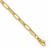 14K Polished Fancy Link with 1in ext Bracelet