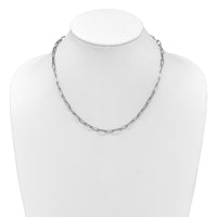 Load image into Gallery viewer, 14K White Gold Polished Fancy Link Necklace

