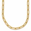 14K Polished Fancy Link Necklace