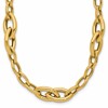 14K Polished Fancy Link Necklace