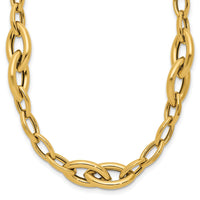 Load image into Gallery viewer, 14K Polished Fancy Link Necklace
