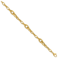 Load image into Gallery viewer, 14K Polished Fancy Link Bracelet

