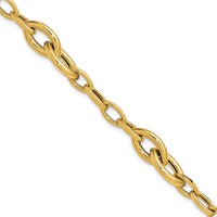 Load image into Gallery viewer, 14K Polished Fancy Link Bracelet
