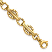 Load image into Gallery viewer, 14K Polished Fancy Link Bracelet

