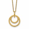 14K Polished Circle Necklace