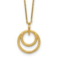 Load image into Gallery viewer, 14K Polished Circle Necklace
