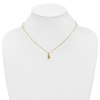 Load image into Gallery viewer, 14K Polished Twisted Oval w/1in ext. Necklace
