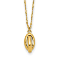 Load image into Gallery viewer, 14K Polished Twisted Oval w/1in ext. Necklace
